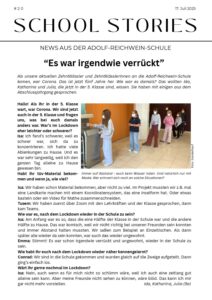 Schülerzeitung Ausgabe 20